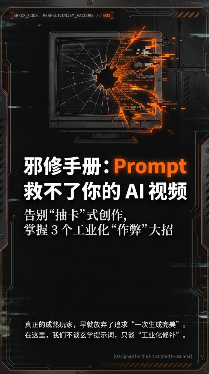 视频跑到一半“脸崩了”怎么办？3 招“工业级”修复术，拯救 90% 的 AI 废片