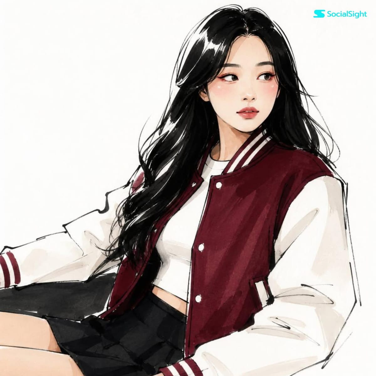 照片转高级时装手绘插画 | Vogue风格时尚草图