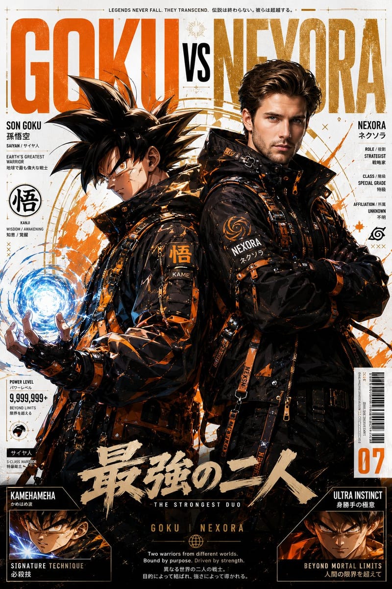 赛博街头×奢侈时尚：动漫跨界爆款海报