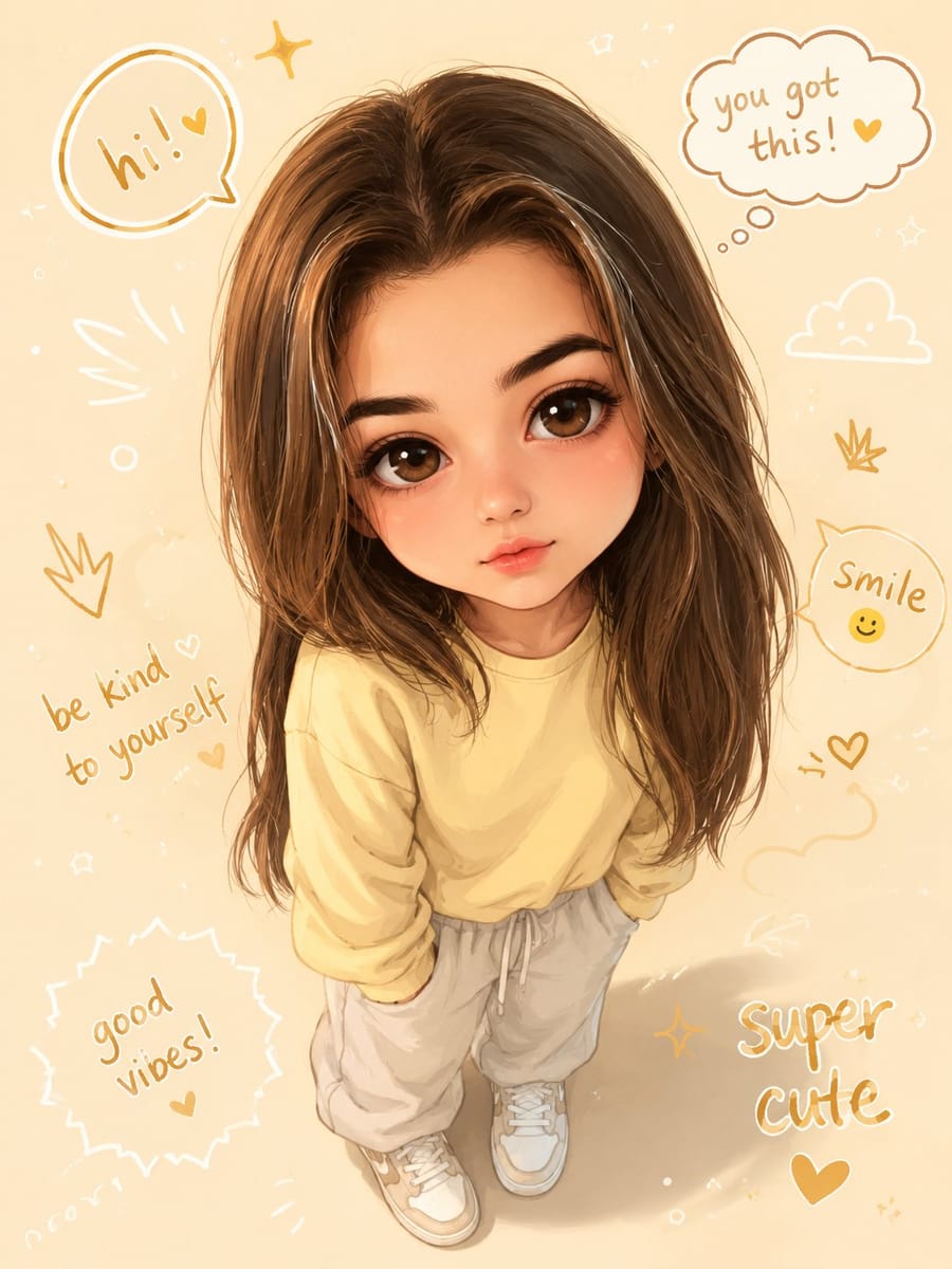 照片秒变Q版可爱头像 | 半写实治愈插画