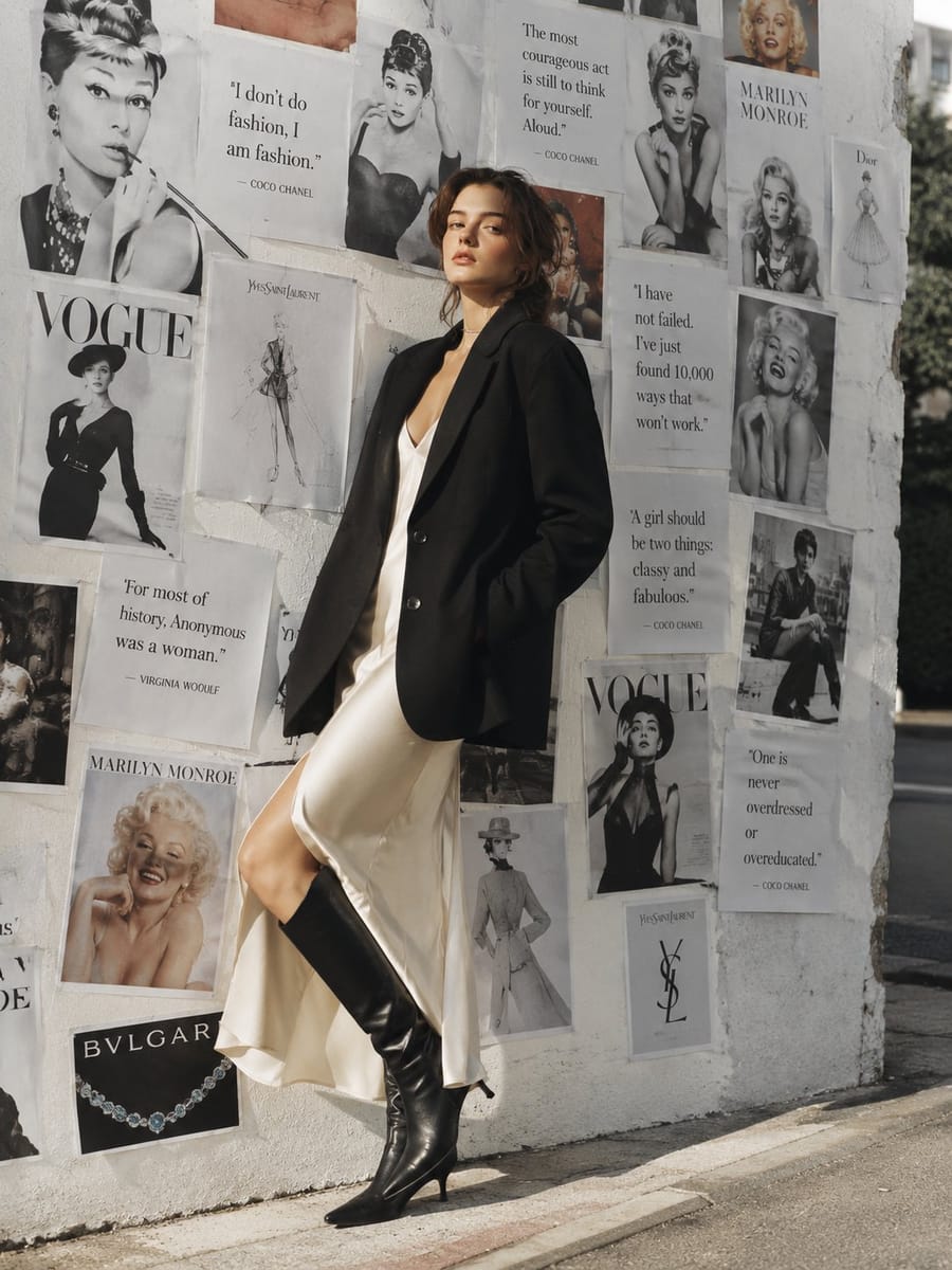 巴黎Vogue画报墙：电影感复古人像