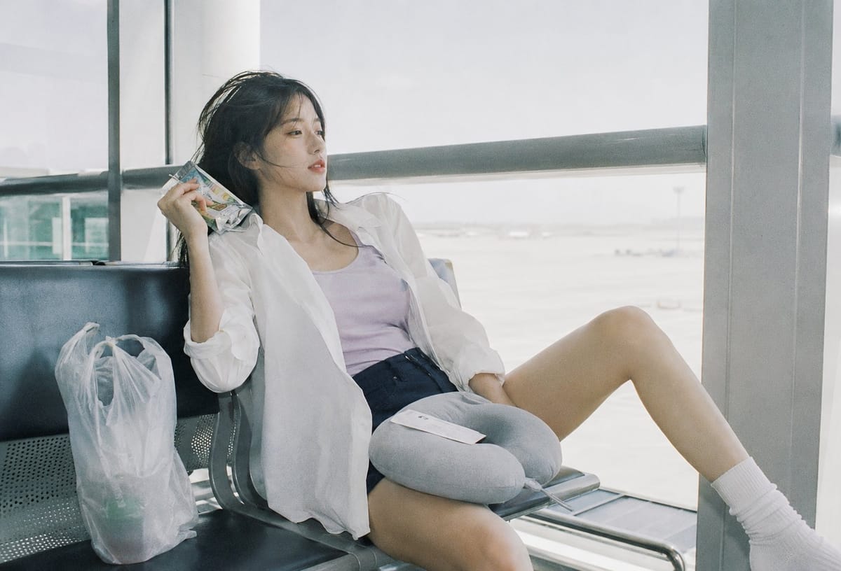夏日仁川机场·日系胶片感女偶像人像