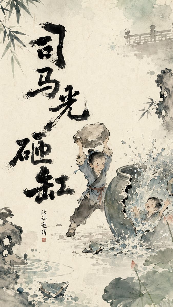草船借箭·东方水墨动态视觉海报设计