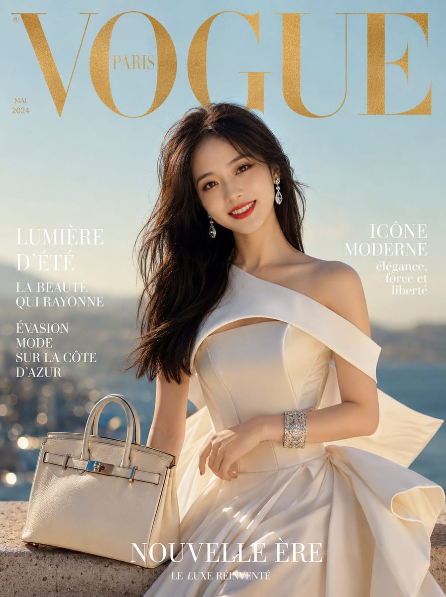 超现实Vogue封面：电影感奢侈时尚大片