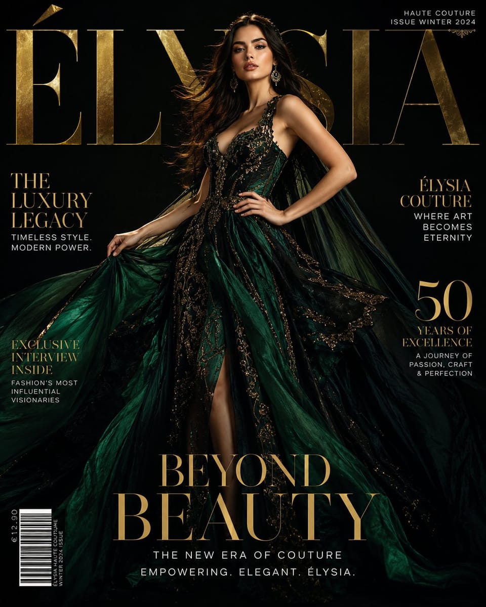 ÉLYSIA：百万美元级奢华时尚杂志封面视觉大片