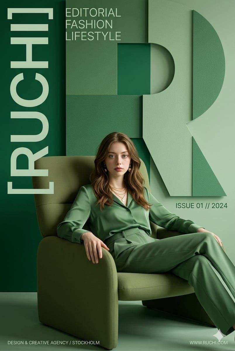 RUCHI高端社论海报｜极简奢侈品牌视觉设计