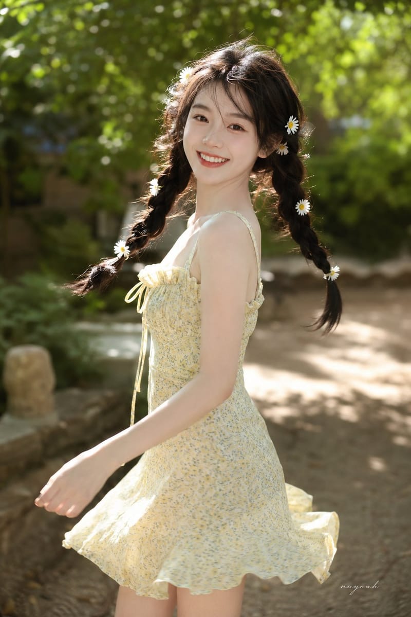 夏日清新少女写真 | 户外氛围感大片
