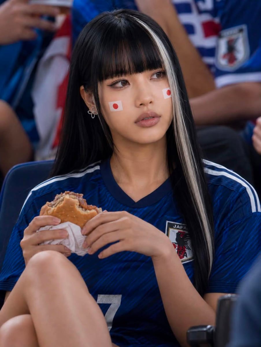 夜场足球·日本女球迷超写实人像