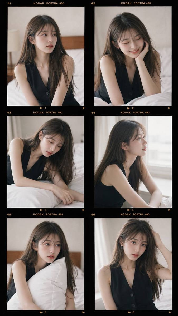 柯达胶片人像拼贴 | 东亚女性韩系摄影