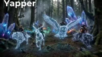 奇幻魔法森林高速骑行3D动画