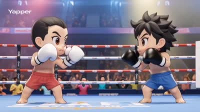 Q版动漫拳击：超萌对决场景创作