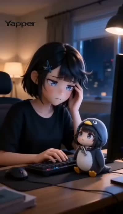 3D萌系企鹅少女动漫短视频 | 咕咕嘎嘎阿姨治愈时刻